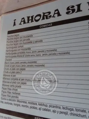 Restaurantes - Comidas Ahora Sí ! Solís