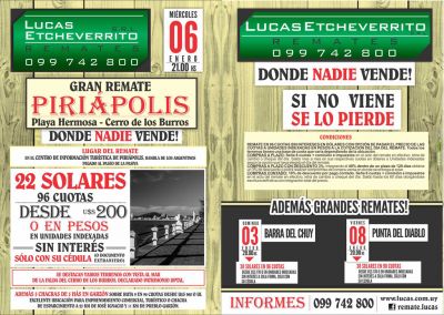 Remates Lucas Enero 2016