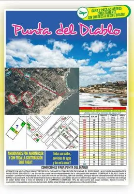 Evento Gran remate de terrenos en Punta del Diablo, Barra del Chuy, La Esmeralda y Oceanía del Polonio! Rocha