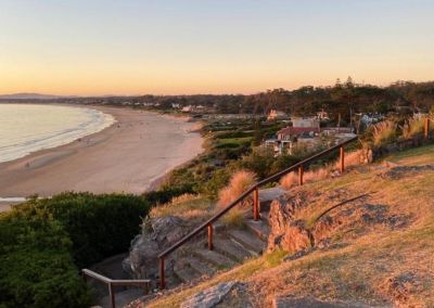 Una de las escaleras para acceder a este lugar secreto.