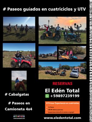 Entertainments paseos en cuatriciclos y utv Pueblo Edén