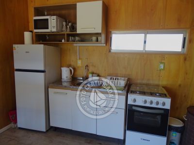 Cabin Cabaña frente al mar en La Viuda Punta del Diablo