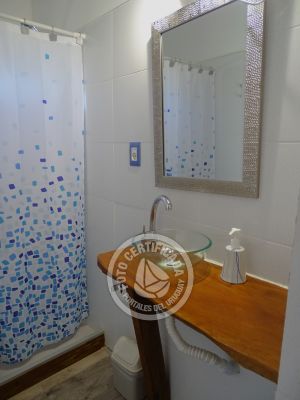 Cabin Cabaña frente al mar en La Viuda Punta del Diablo