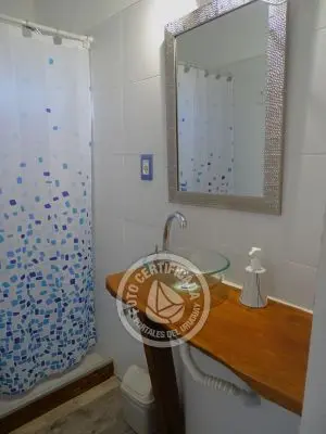 Cabin Cabaña frente al mar en La Viuda Punta del Diablo