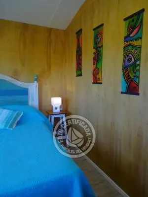 Cabin Cabaña frente al mar en La Viuda Punta del Diablo