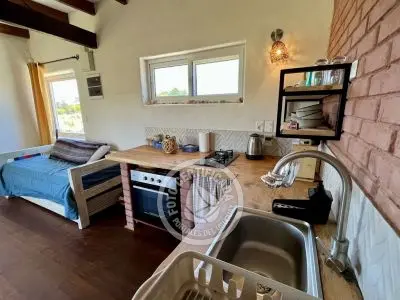 Bungalow Terrana, casa de bio construccion en la Viuda Punta del Diablo