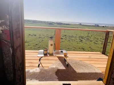 Cabaña Océano y campo