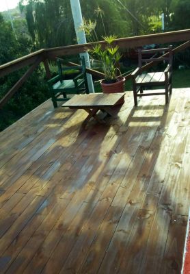 Cabin Casa Sol. Cabaña en planta alta, terraza y acceso a jardín Valizas