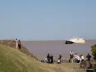 El río y los buques desde Buenos Aires