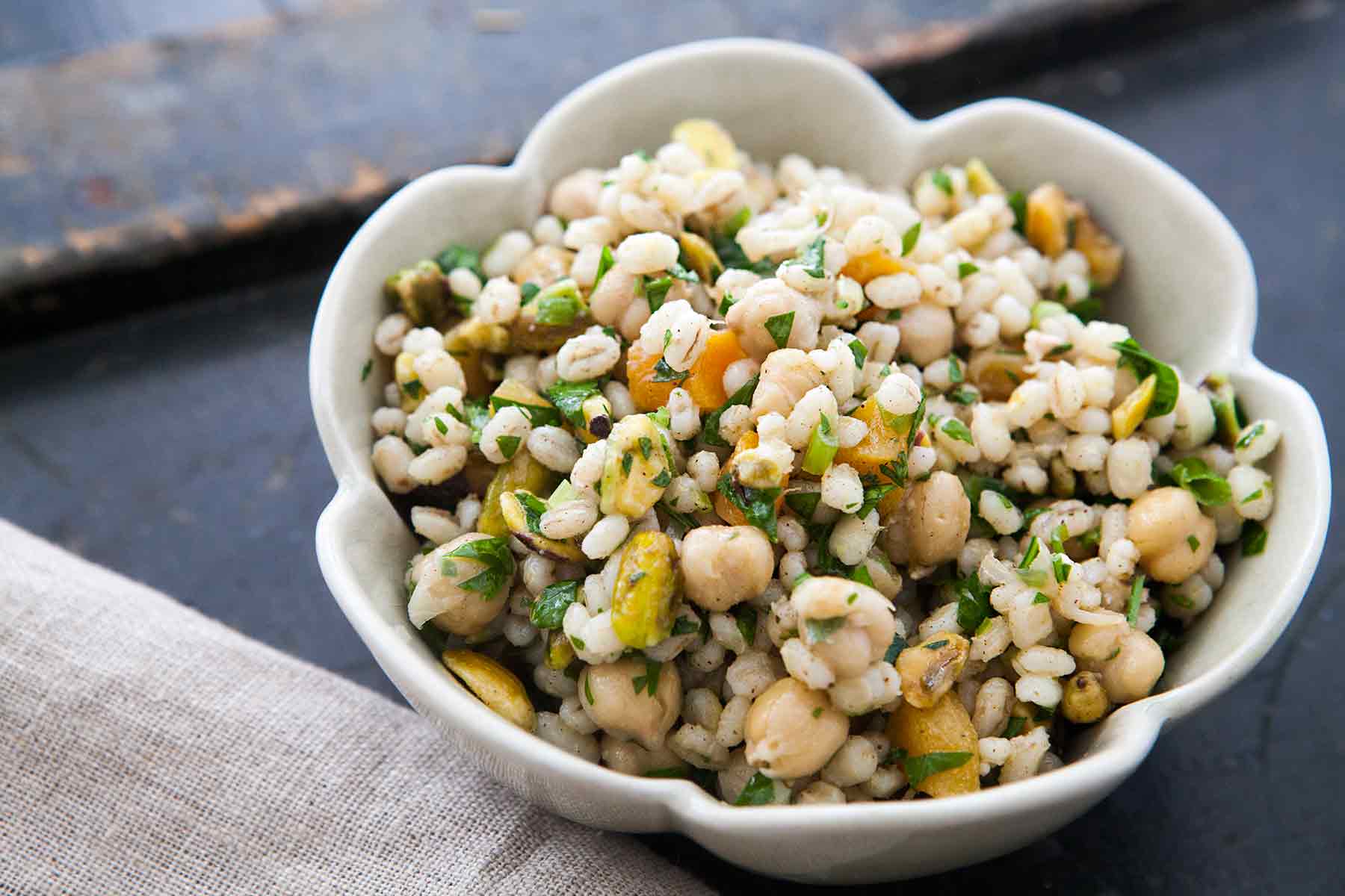 Moroccan Chickpea Barley Salad