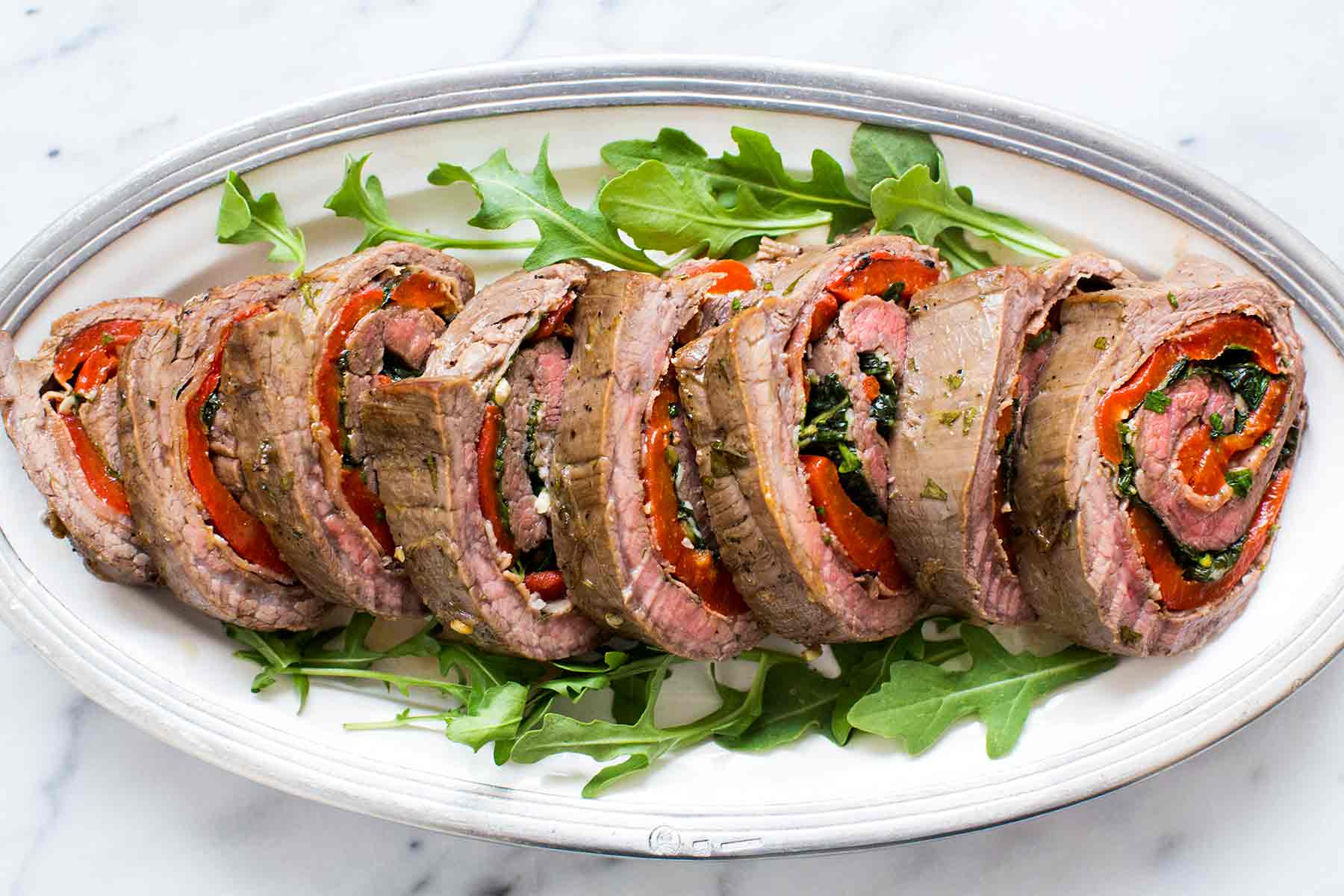 Rolled Stuffed Flank Steak