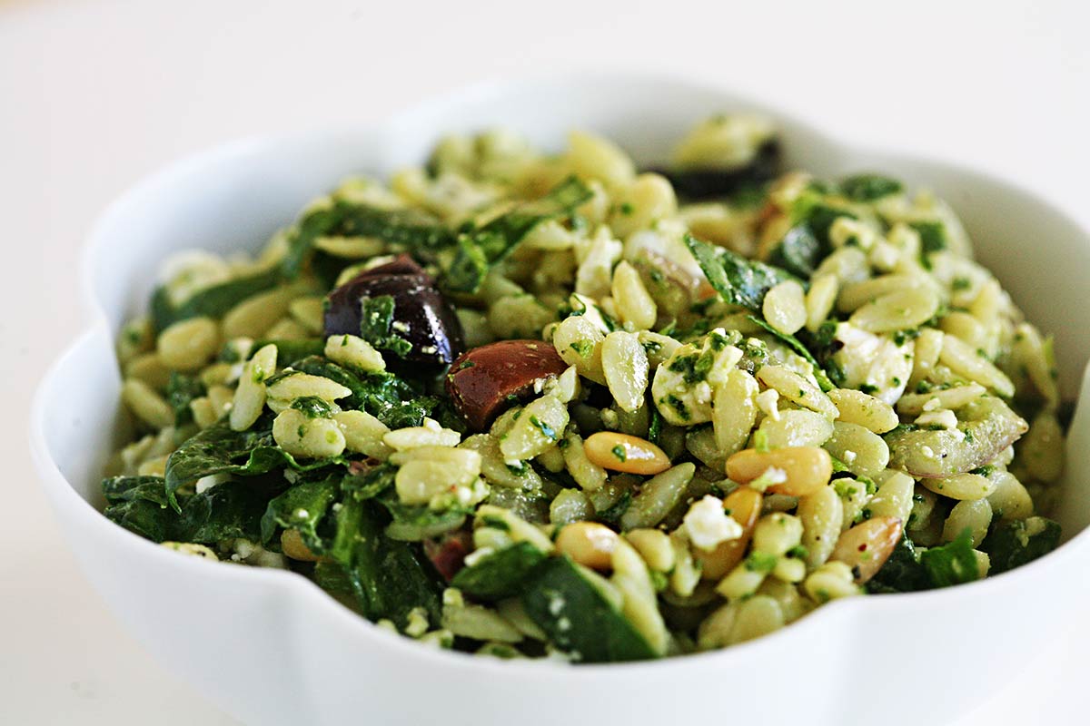 Spinach and Orzo Salad