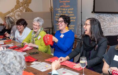 Building community with Marie Watt, sewing circle