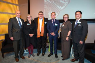Stuart Pratt, Karina H. Corrigan, Dan L. Monroe, The Rose-Marie and Eijk van Otterloo Director and CEO; Jurrien Timmer, Lynda Hartigan, The James B. and Mary Lou Hawkes Deputy Director, Richard He, Chief Representative China Guardian Auctions Co. Ltd.