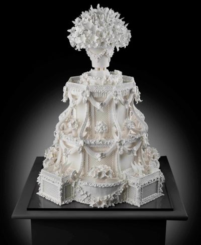 Cile Burbidge’s detailed wedding cake, Architectural Fantasy Cake, 2007