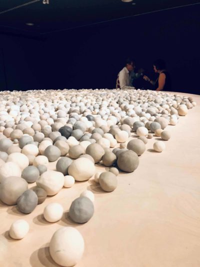 Balls of clay in Kimsooja exhibition