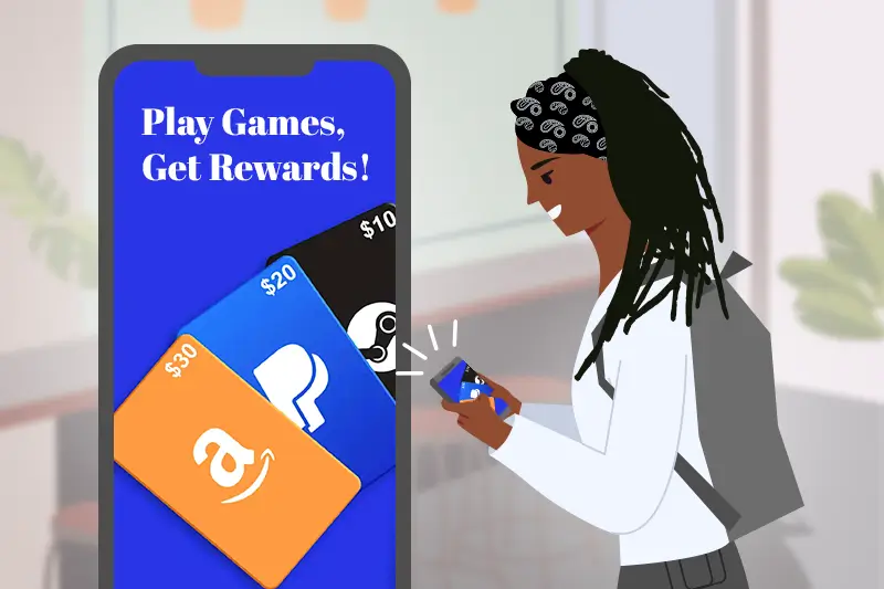 African American Woman With Cashyy App 