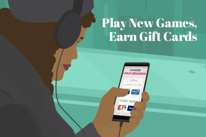 Afrian American Woman Holding Phone With Rewarded Play Picture