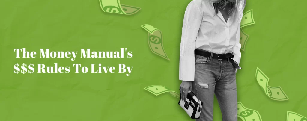The Money Manual's money rules to live by graphic.