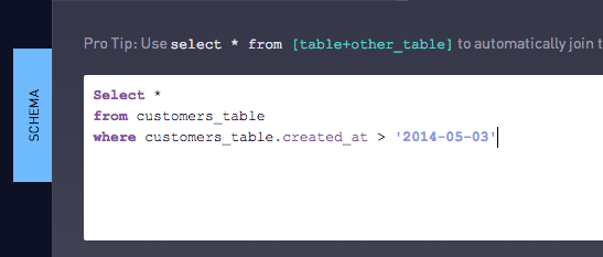 Joining tables
