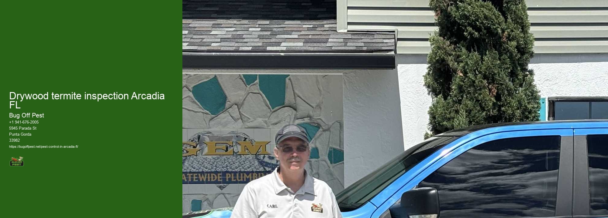 Drywood termite inspection Arcadia FL