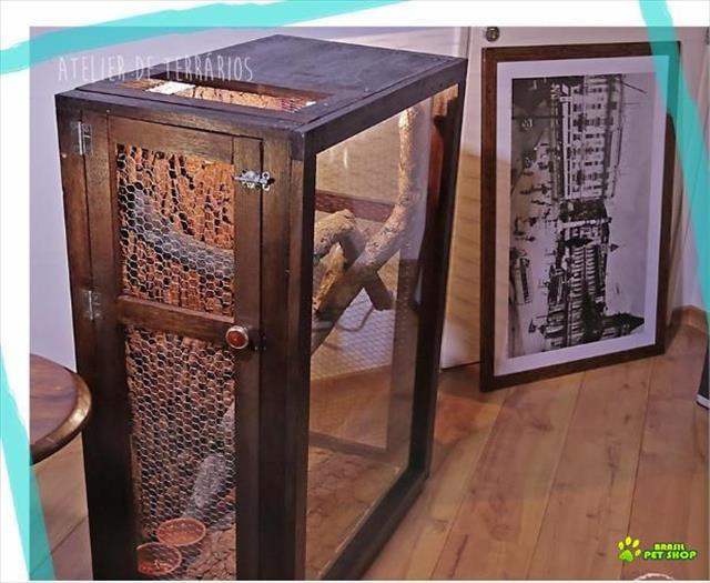 Lindo Terrário / Viveiro Rústico Para Répteis