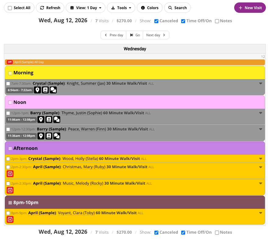 Built for schedules that get more complex over time in Precise Petcare
