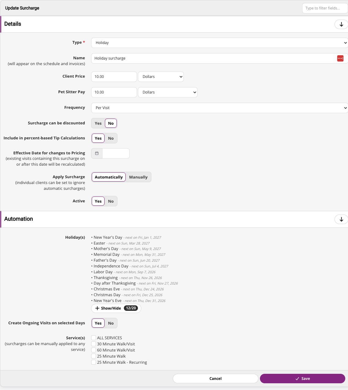 Handle complex pricing rules automatically in Precise Petcare