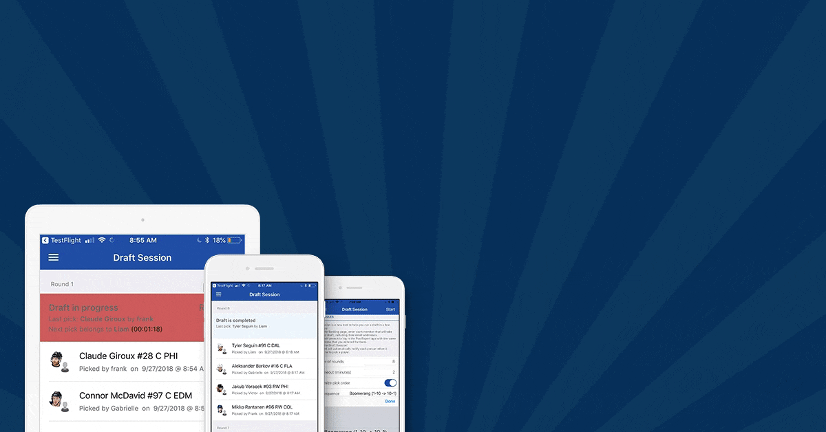Stay healthy. Meet our virtual draft session!