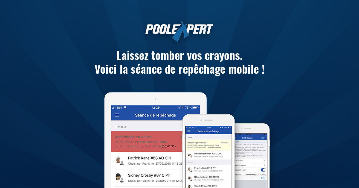 Oubliez vos crayons, voici la séance de repêchage mobile!