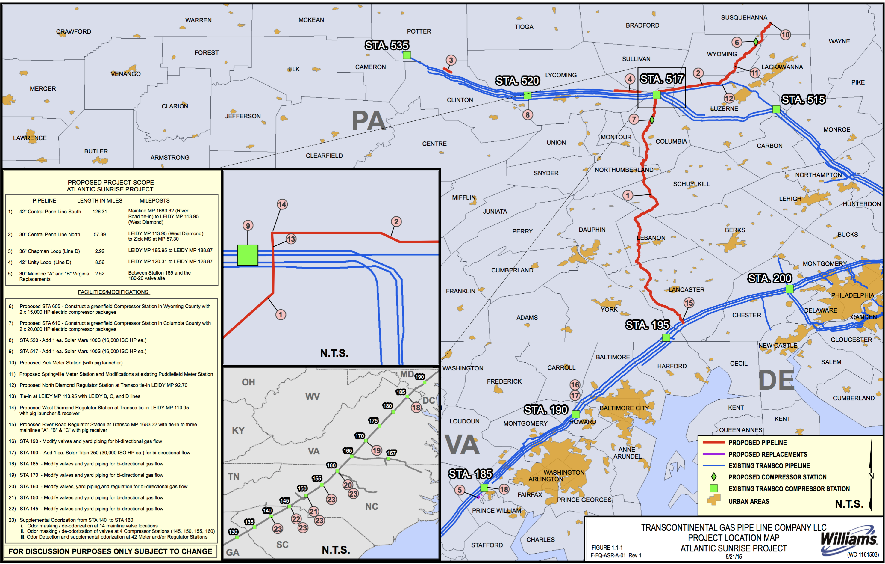 Atlantic Sunrise Pipeline route