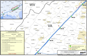 Southeastern Trail Expansion Project Map. Photo courtesy of Williams.