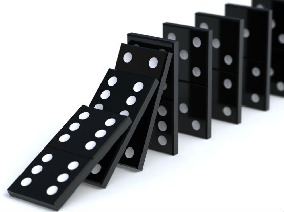 domino fall