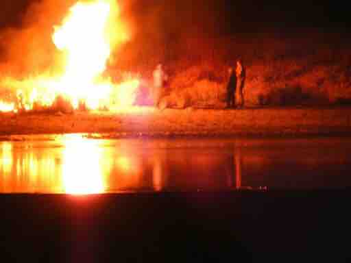 Caption: In this image provided by Morton County Sheriff’s Department, law enforcement and protesters clash near the site of the Dakota Access pipeline Nov. 20 in Cannon Ball, ND. (photo provided by AP)