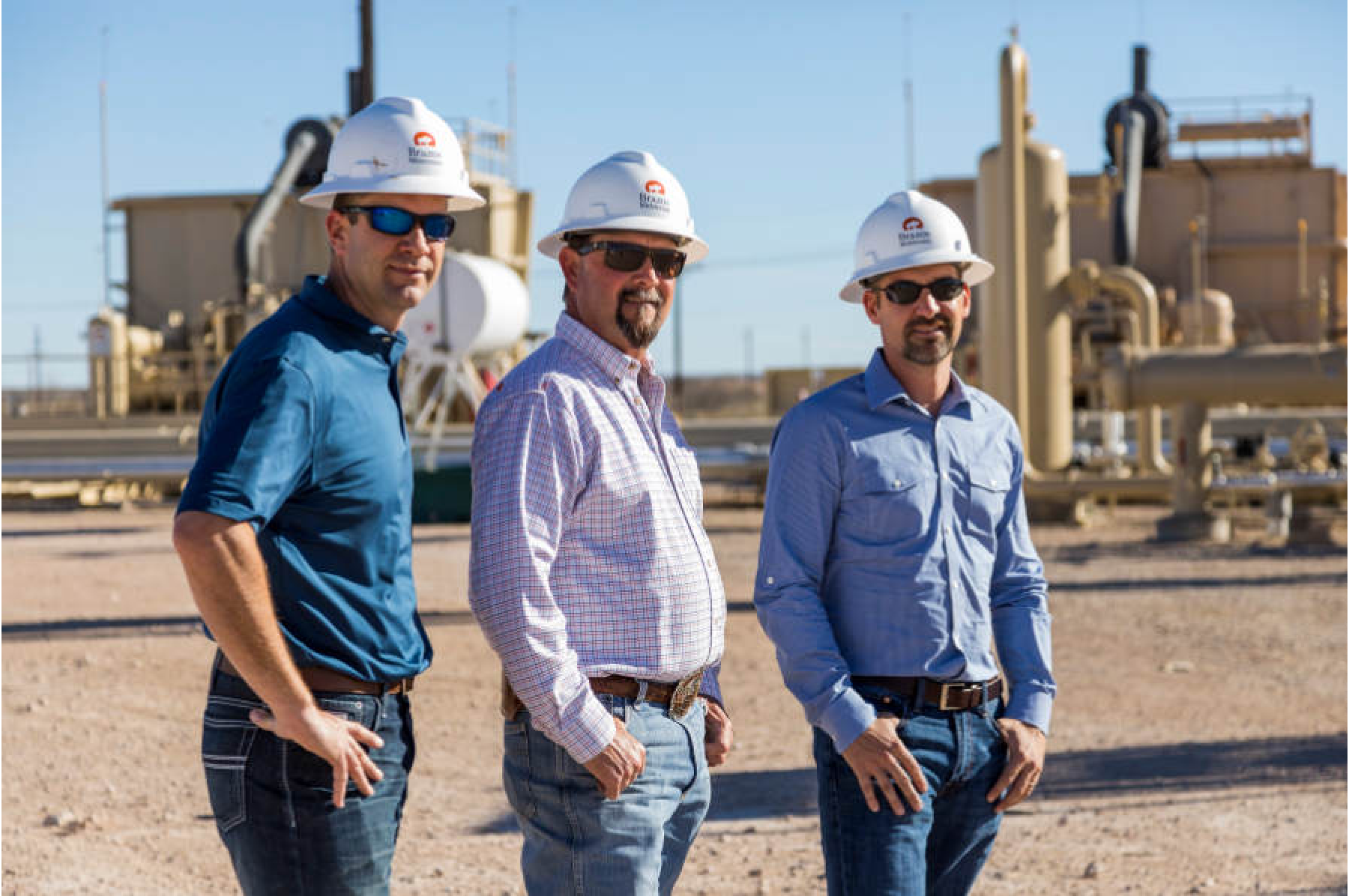 From left are CFO William Butler, CEO Brad Iles and COO Ryan Jaggi.