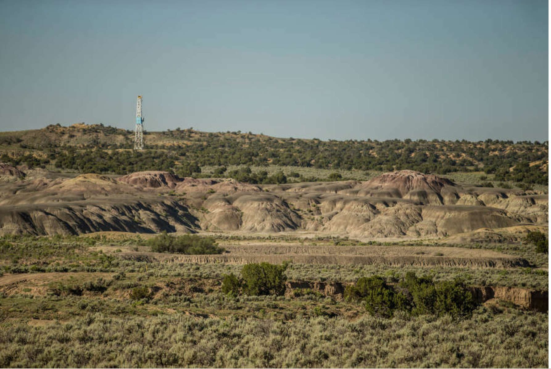 WPX produces oil in the southern end of the San Juan Basin from the Gallup Sandstone and has a legacy natural gas position in the northern end of the basin. WPX has one rig deployed in the basin. Photo by Shane Bevel/courtesy WPX