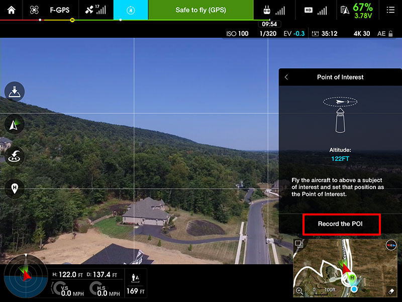 mavic point of interest mode