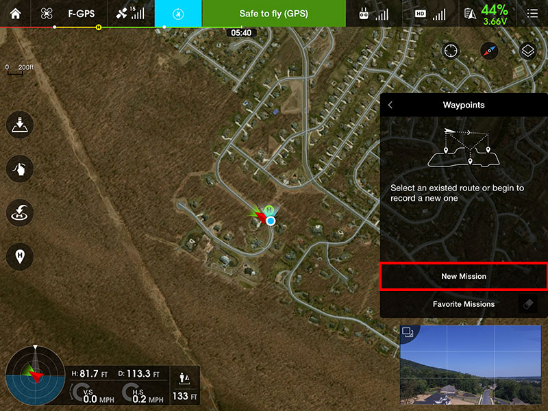 dji gps map