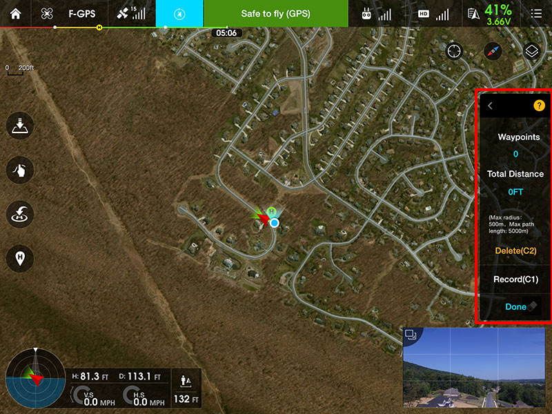 mavic air waypoints dji go