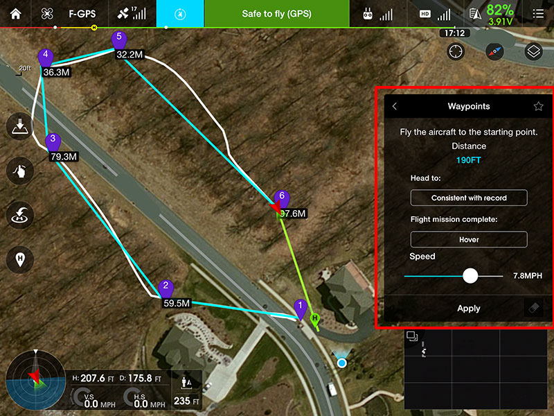 dji mavic pro 2 waypoints