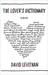 The Lover's Dictionary by David Levithan
