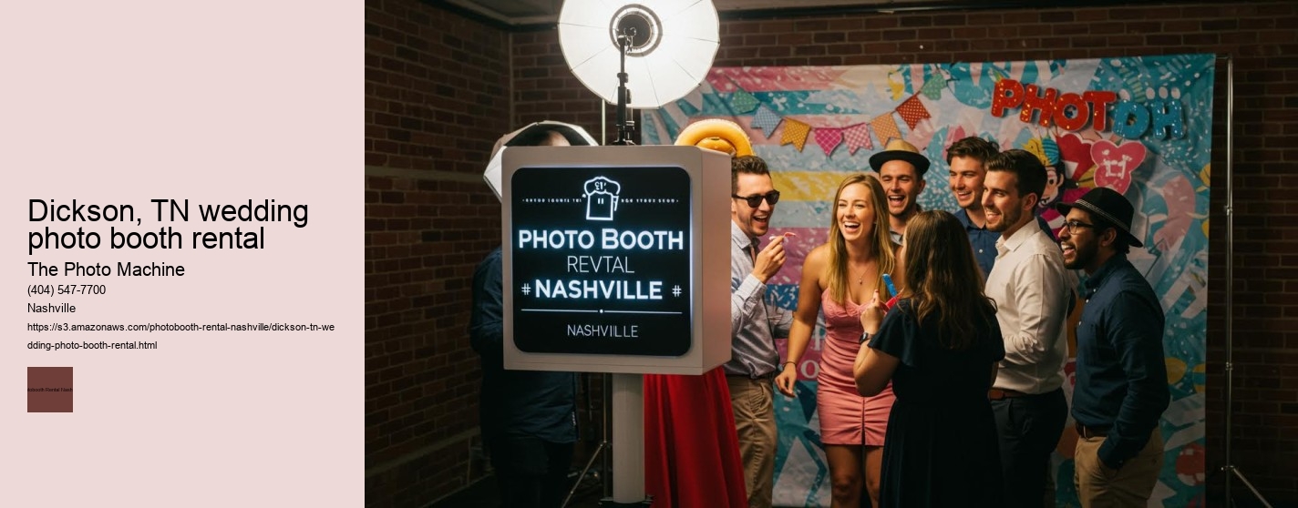 Dickson, TN wedding photo booth rental
