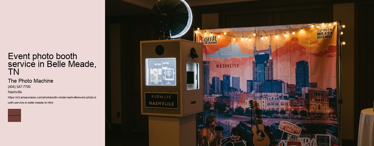 Event photo booth service in Belle Meade, TN