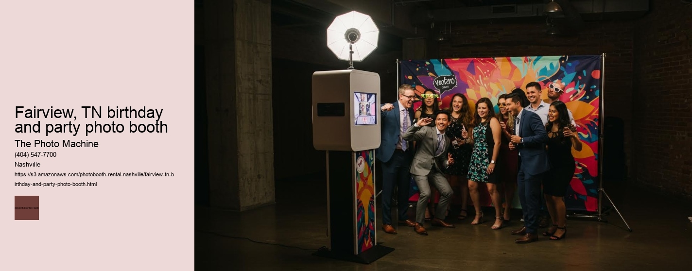 Fairview, TN birthday and party photo booth