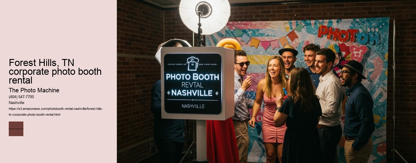 Forest Hills, TN corporate photo booth rental