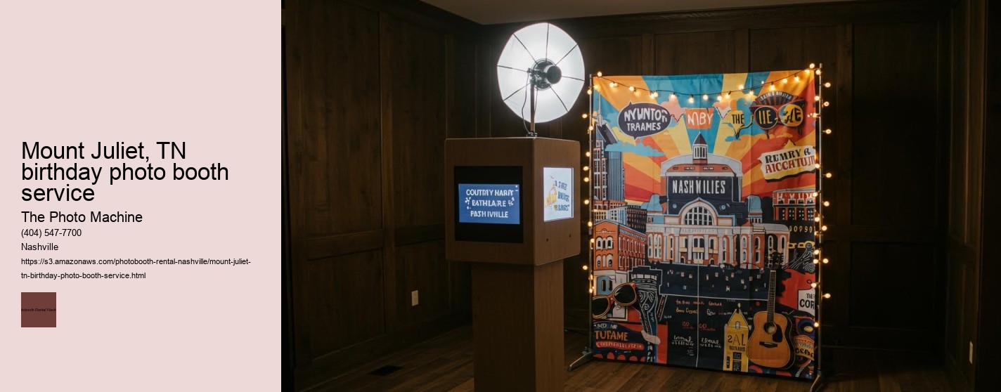 Mount Juliet, TN birthday photo booth service
