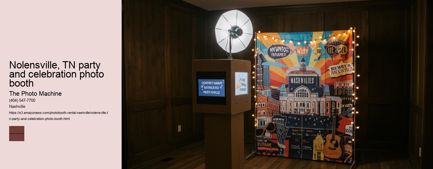 Nolensville, TN party and celebration photo booth