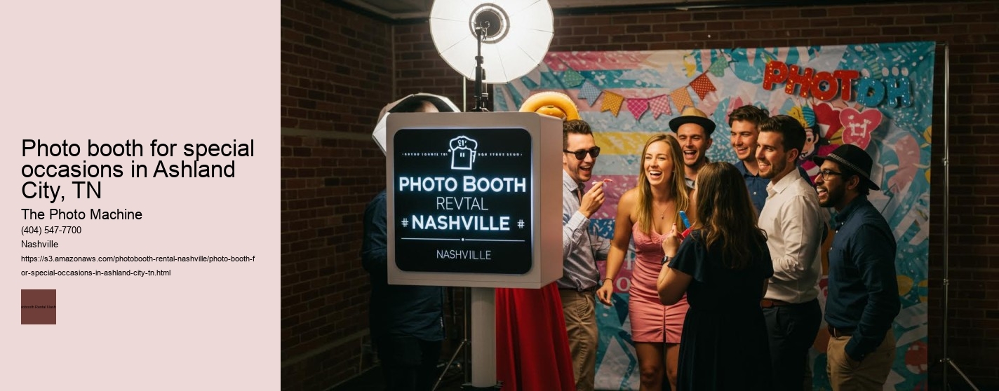 Photo booth for special occasions in Ashland City, TN