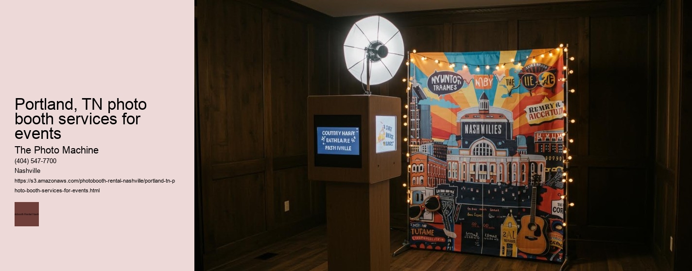 Portland, TN photo booth services for events