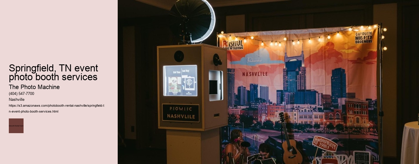 Springfield, TN event photo booth services